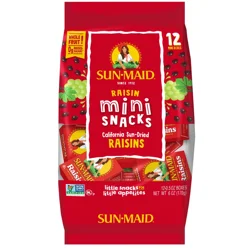 Sun-Maid Mini-Snacks California Sun-Dried Raisins 12-Ct Bag/.5oz Cartons