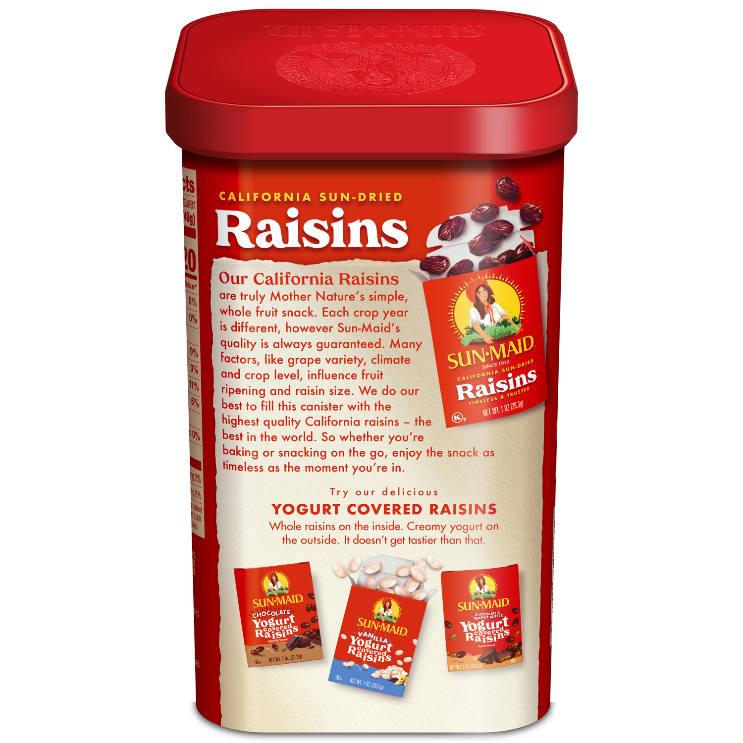 slide 2 of 4, Sun-Maid Carton Can Raisins, 20 oz