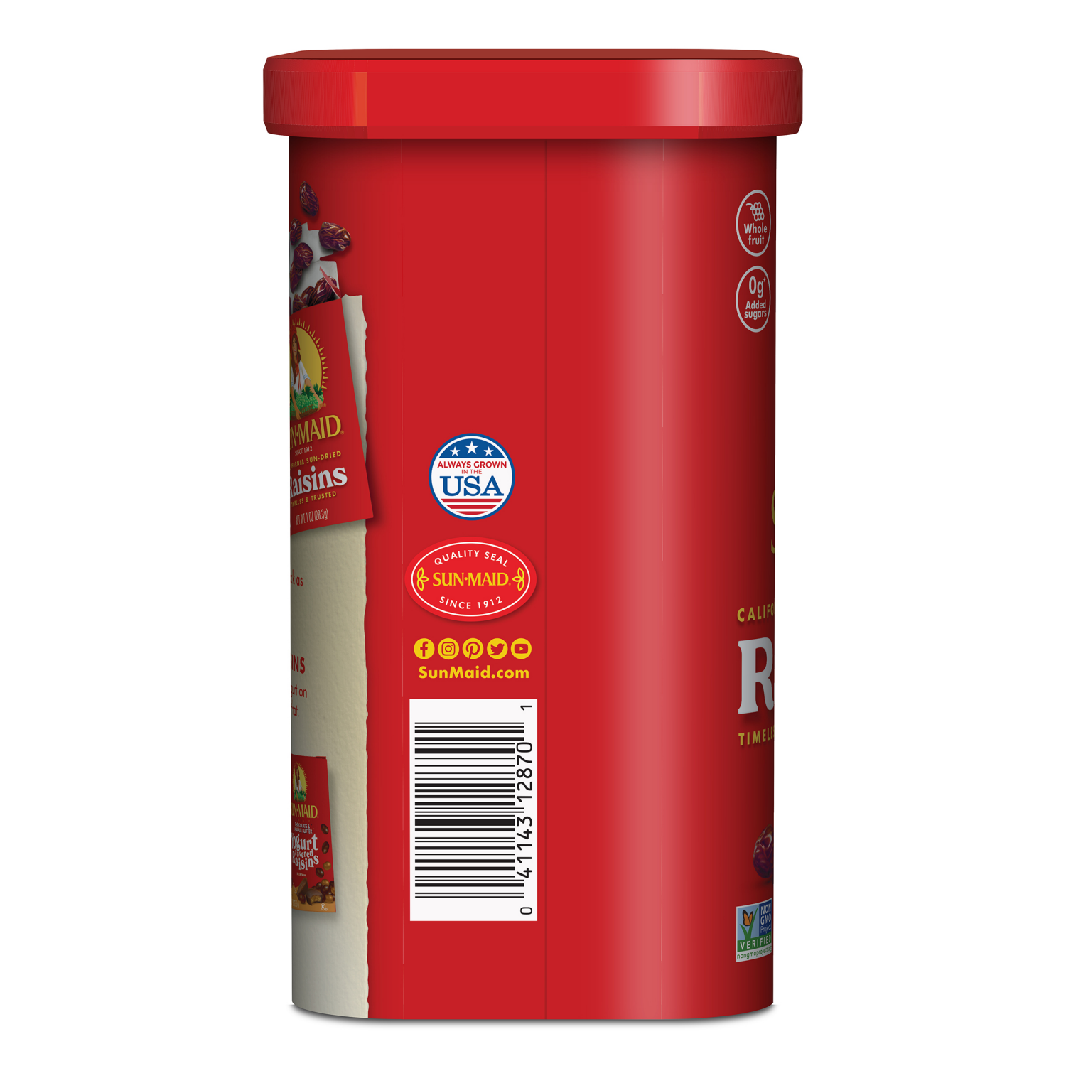 slide 3 of 4, Sun-Maid Carton Can Raisins, 20 oz