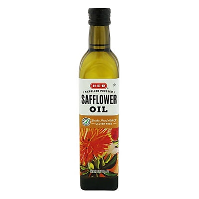 slide 1 of 1, H-E-B Select Ingredient Expeller Pressed Safflower Oil, 500 ml