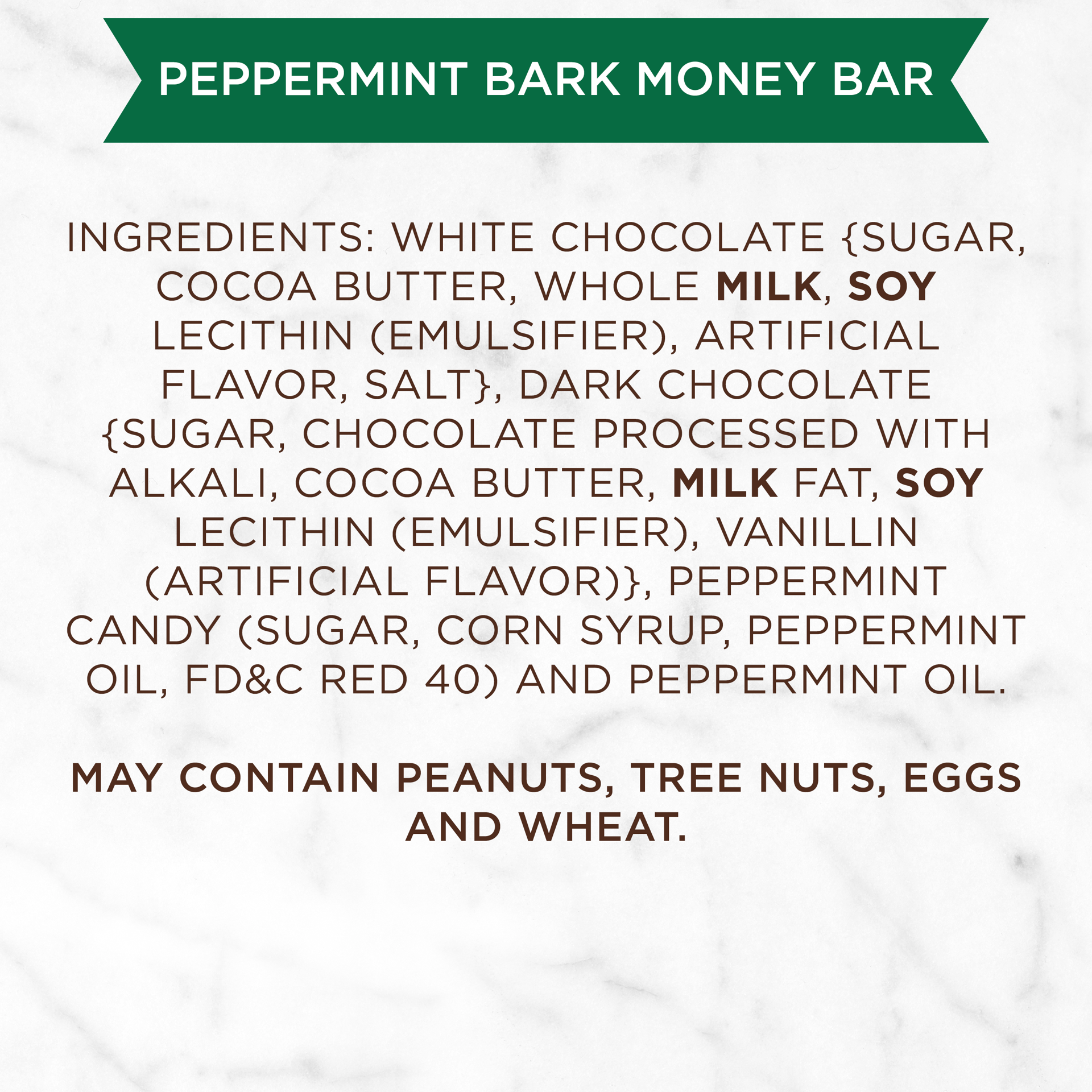 slide 2 of 3, RUSSELL STOVER Christmas Santa Peppermint Bark Money Bar, 2 oz. , 2 oz