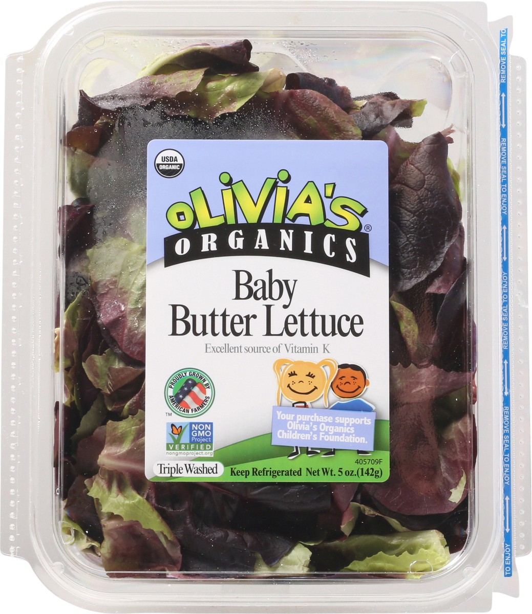 slide 1 of 14, Olivia's Organics Butter Lettuce, 5 oz