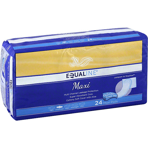 Equaline Pad Maxi 4 Channel 24 ct Shipt