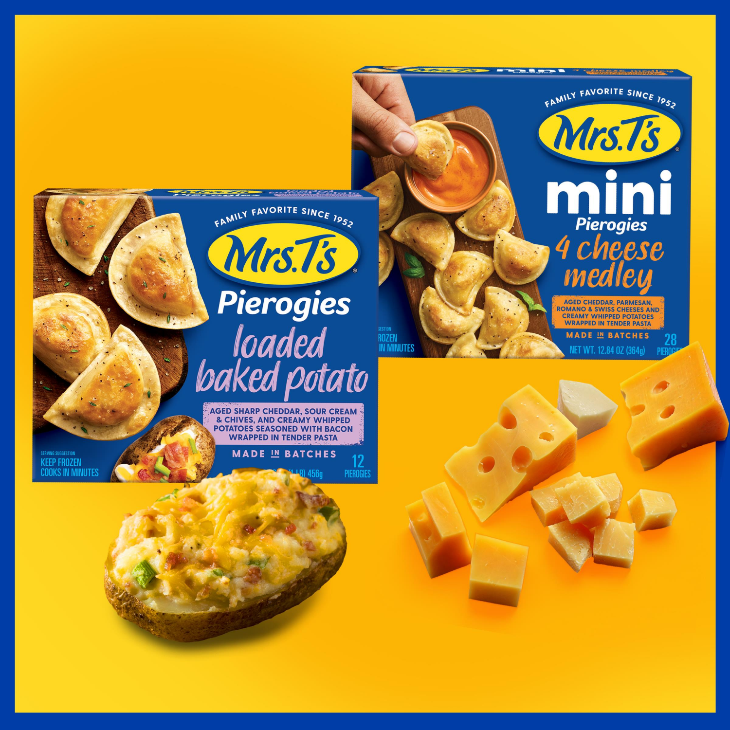 slide 6 of 7, Mrs. T's Pierogies Savory Five Cheese Blend, 16 oz