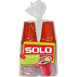 Solo 18 Ounce Squared Plastic Cups 50 ea