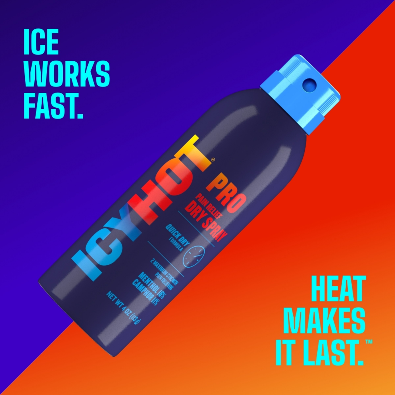 slide 6 of 7, Icy Hot Pro Dry Spray Pain Relief 4 oz, 4 oz