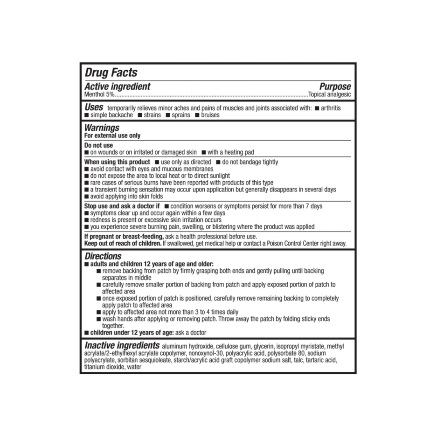 slide 6 of 8, Icy Hot Original Arm, Neck & Leg Pain Relief Patch 5 ea, 5 ct