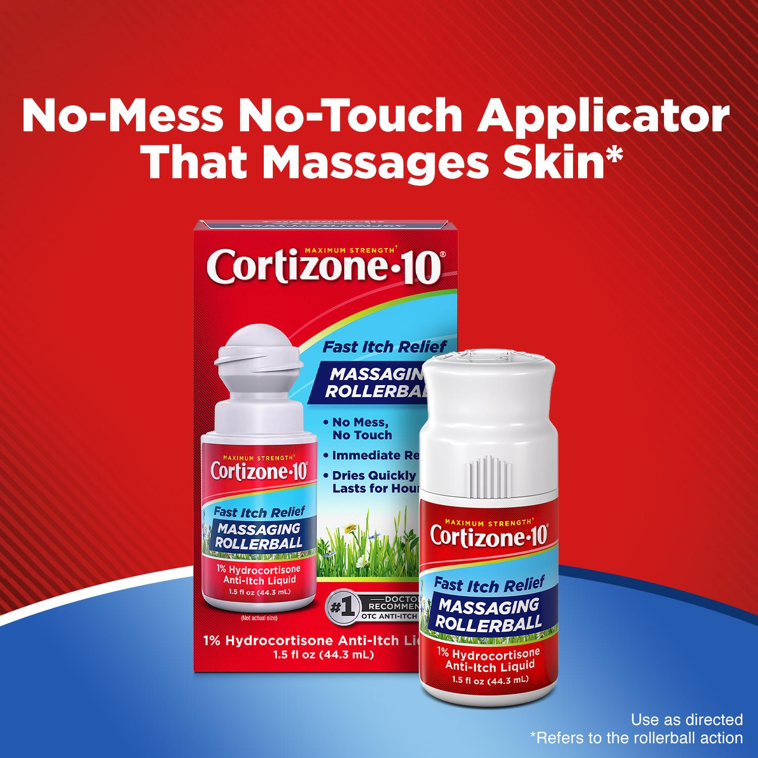 slide 2 of 8, Cortizone-10 Cortizone 10 Fast Itch Relief Massaging Rollerball 1.5 oz, 1.5 fl oz