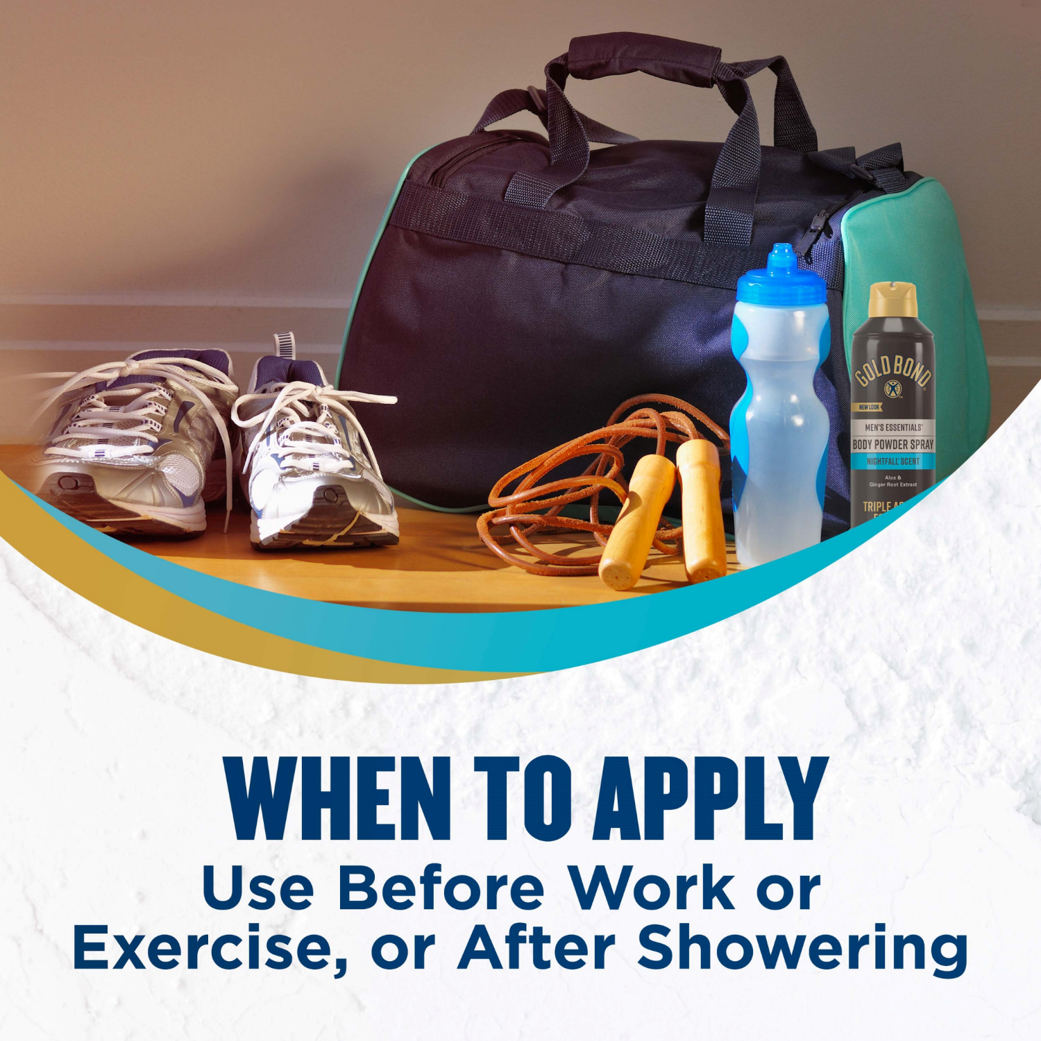 slide 4 of 5, Gold Bond Men's Essentials Body Powder Spray 7oz. Nightfall, 7 oz