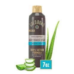 Gold Bond Men's Essentials Body Powder Spray 7oz. Nightfall