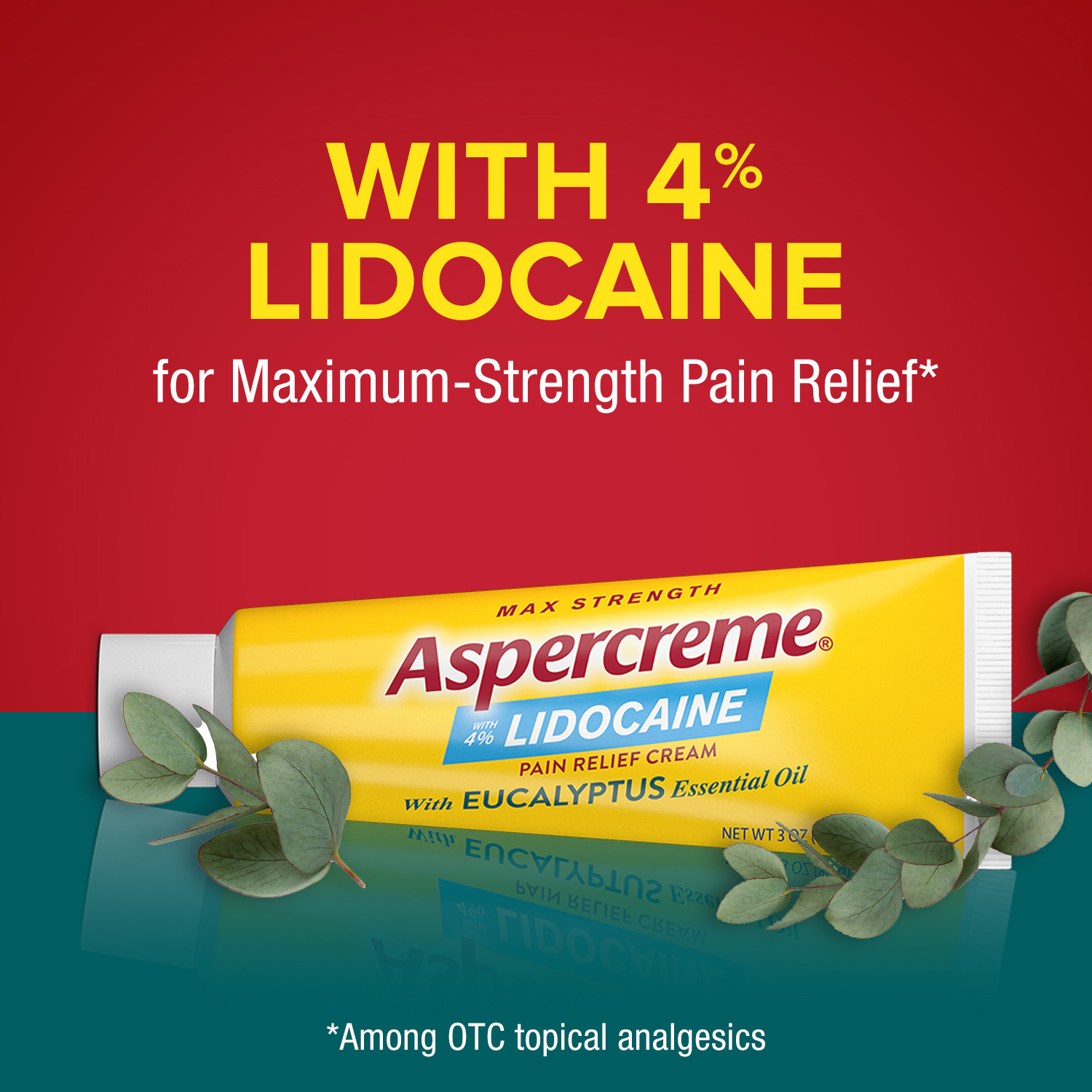 slide 2 of 5, Aspercreme Lidocaine Cream with Eucalyptus Essential Oil 3oz, 3 oz