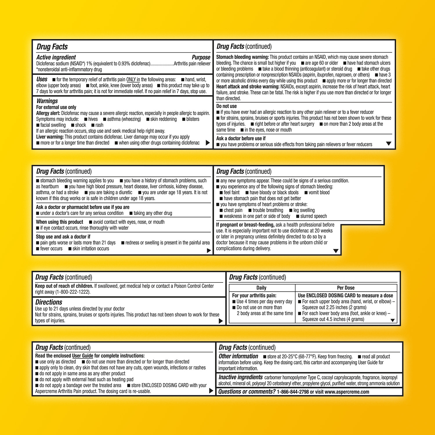 slide 6 of 8, Aspercreme Arthritis 100G, 3.53 oz
