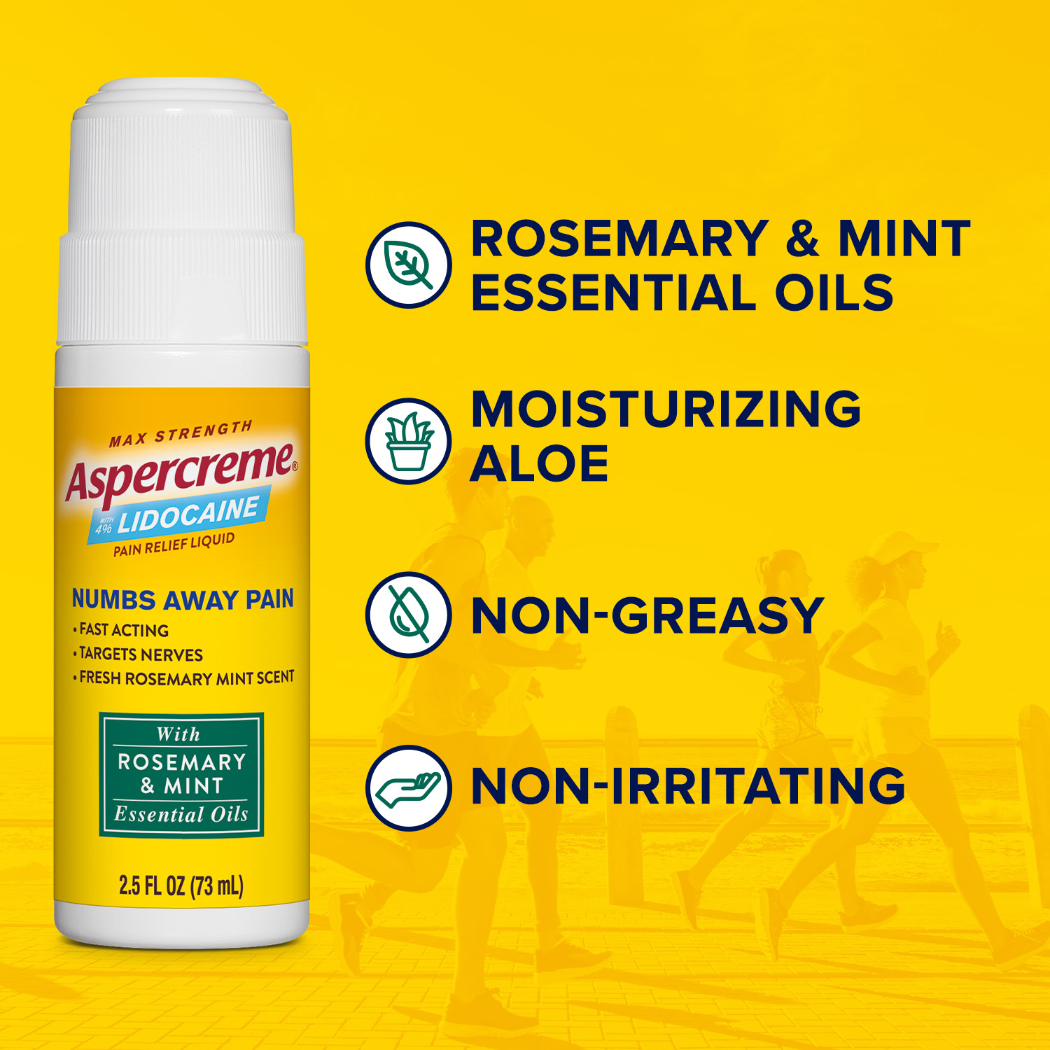slide 5 of 5, Aspercreme Max Strength with 4% Lidocaine Pain Relief Liquid 2.5 fl oz, 2.5 fl oz