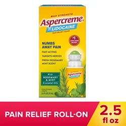 Aspercreme Max Strength with 4% Lidocaine Pain Relief Liquid 2.5 fl oz