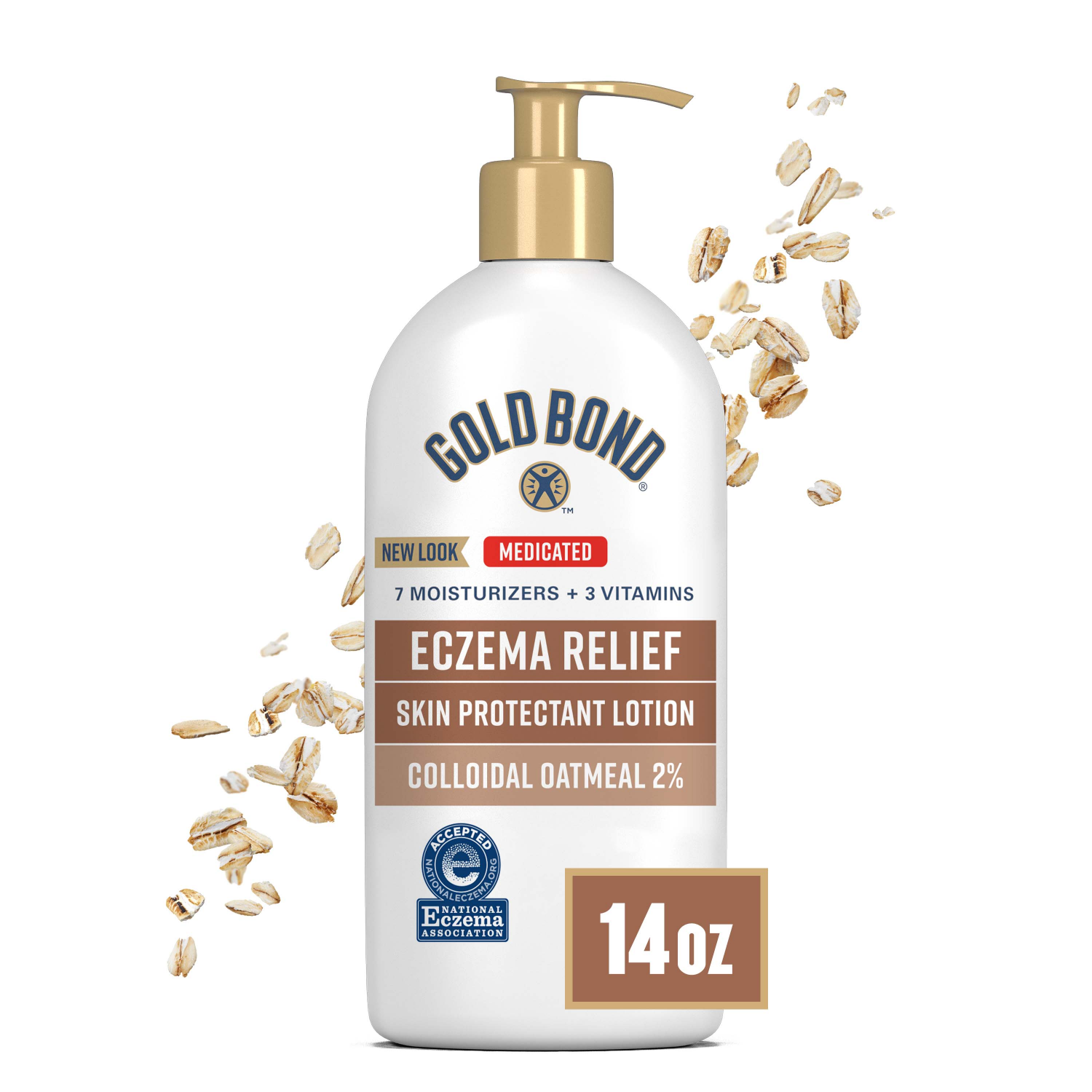 slide 1 of 5, Gold Bond Ultimate Eczema Relief Lotion (14 Oz), 14 oz