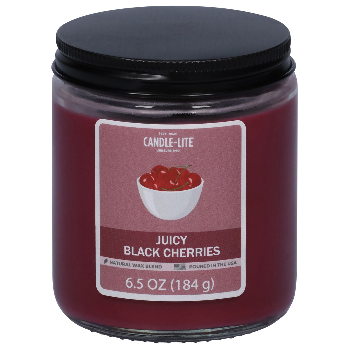 slide 9 of 11, Candle-Lite Juicy Black Cherries Candle 1 ea, 1 ct