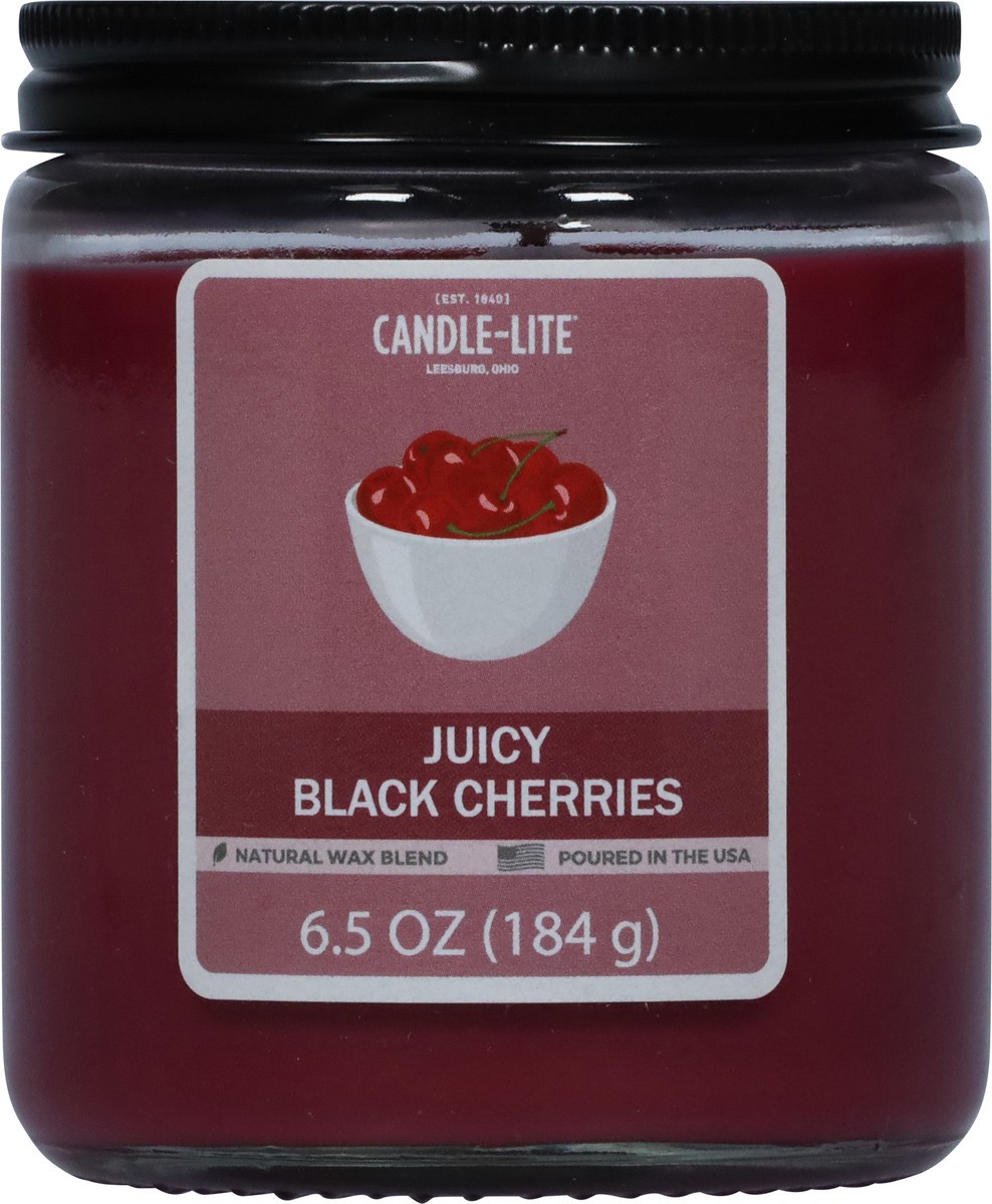 slide 8 of 11, Candle-Lite Juicy Black Cherries Candle 1 ea, 1 ct
