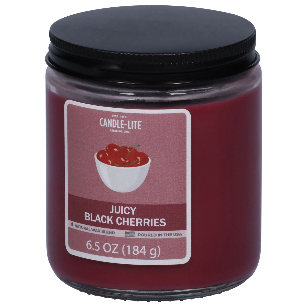 slide 5 of 11, Candle-Lite Juicy Black Cherries Candle 1 ea, 1 ct