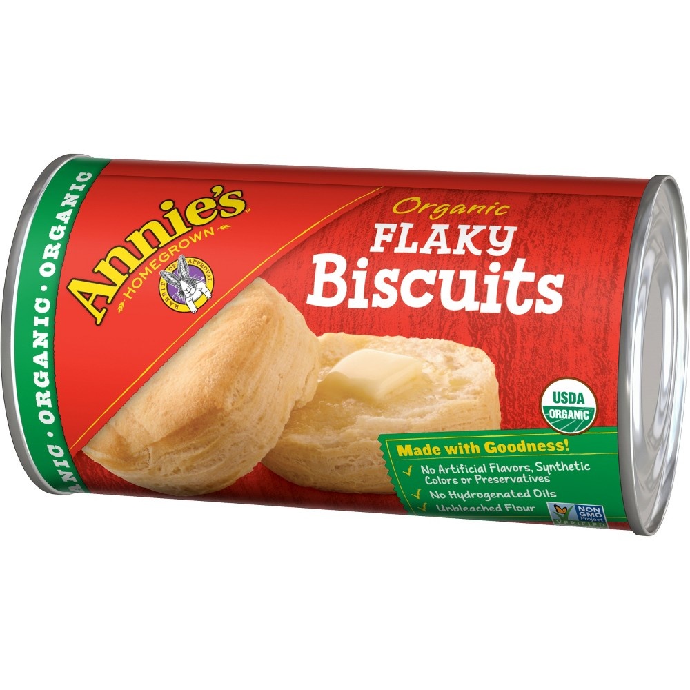 slide 2 of 3, Annie's Organic Ready to Bake Flaky Biscuits, 8-Count, 8 ct; 16 oz