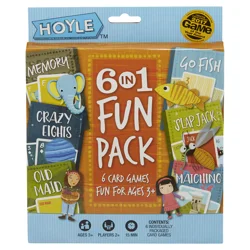 Hoyle Fun Pack 6 in 1 Playing Cards 1 ea