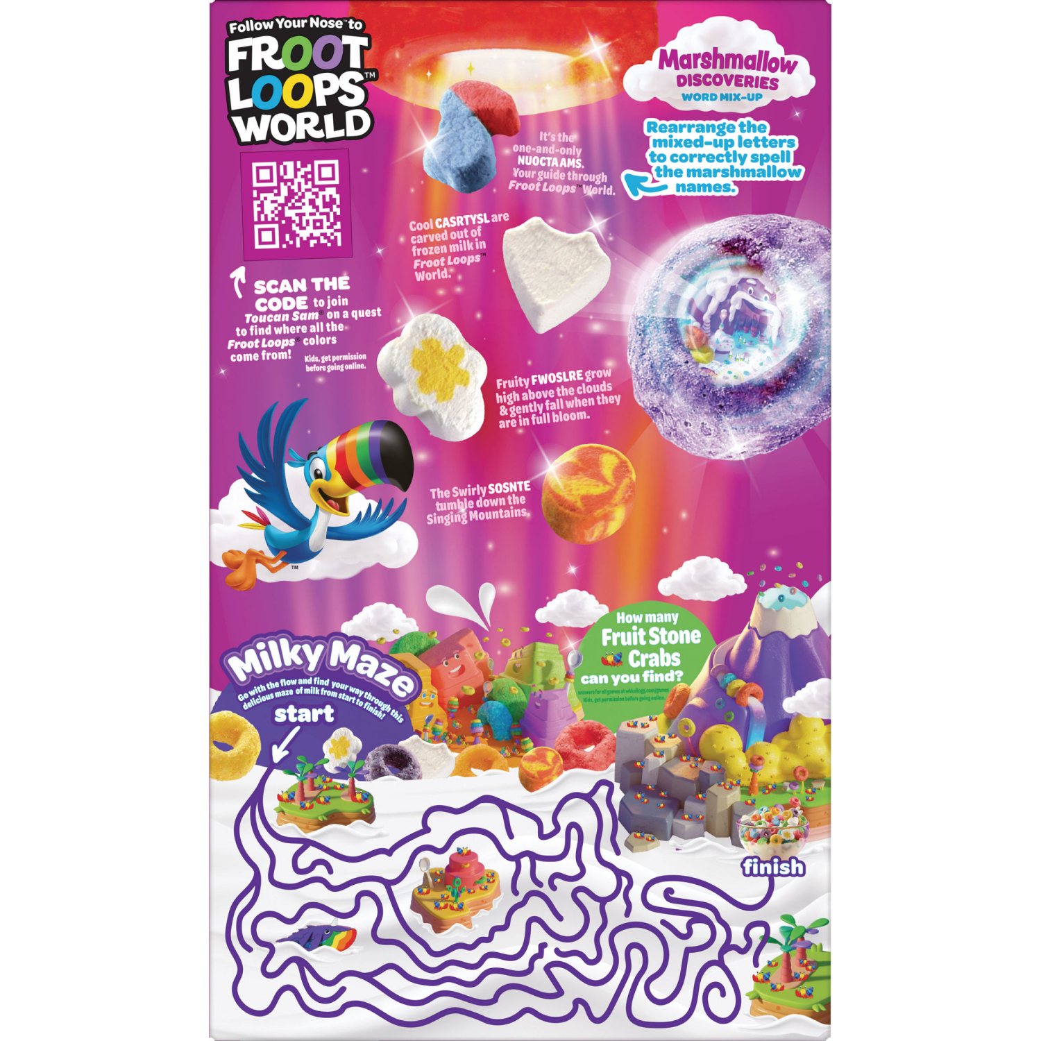 slide 5 of 8, Froot Loops Kellogg's Froot Loops Breakfast Cereal Original with Marshmallows, Kids Cereal, 16.2 oz, 16.2 oz