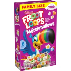 Froot Loops Kellogg's Froot Loops Breakfast Cereal Original with Marshmallows, Kids Cereal, 16.2 oz