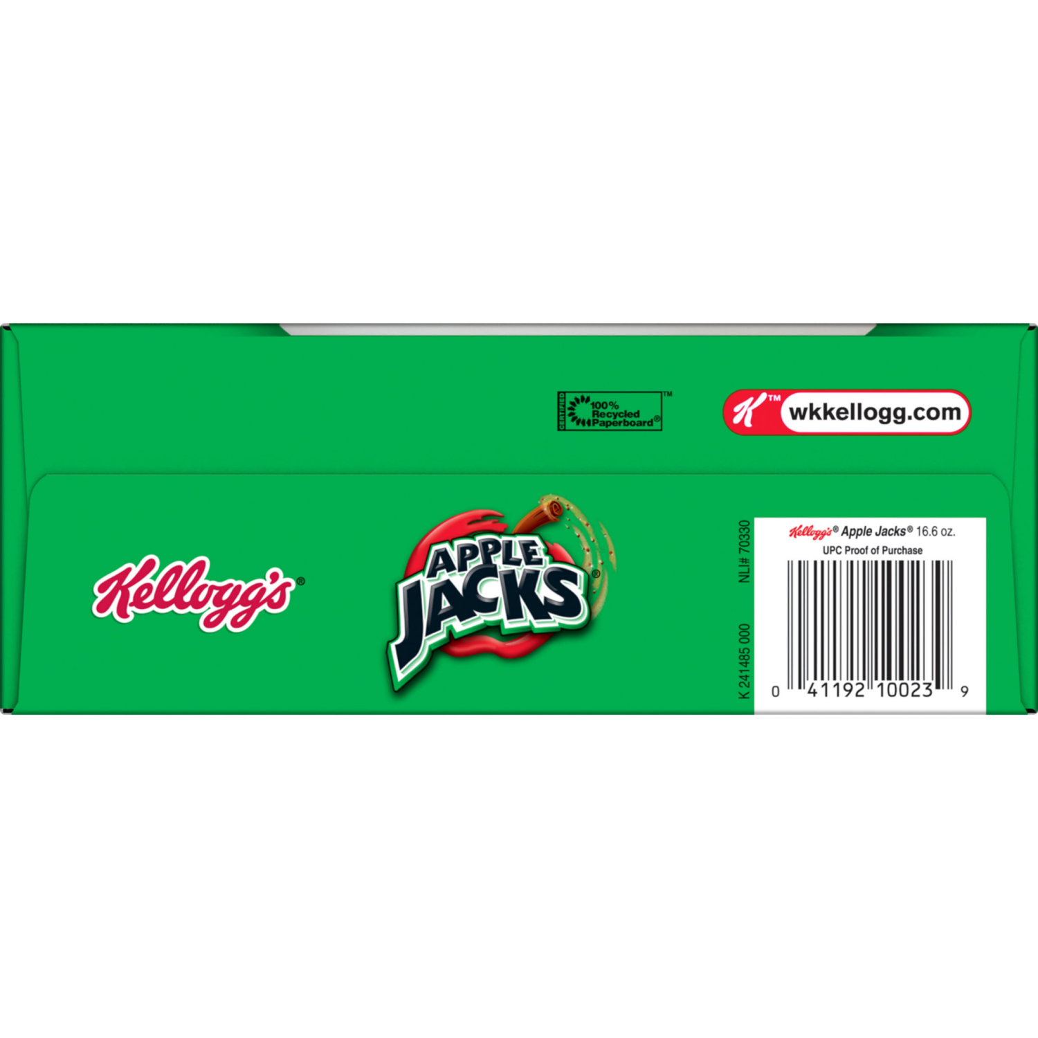 slide 3 of 8, Apple Jacks Kellogg's Apple Jacks Breakfast Cereal, Kids Cereal, Family Breakfast, Family Size, Original, 16.6oz Box (1 Box), 16.6 oz