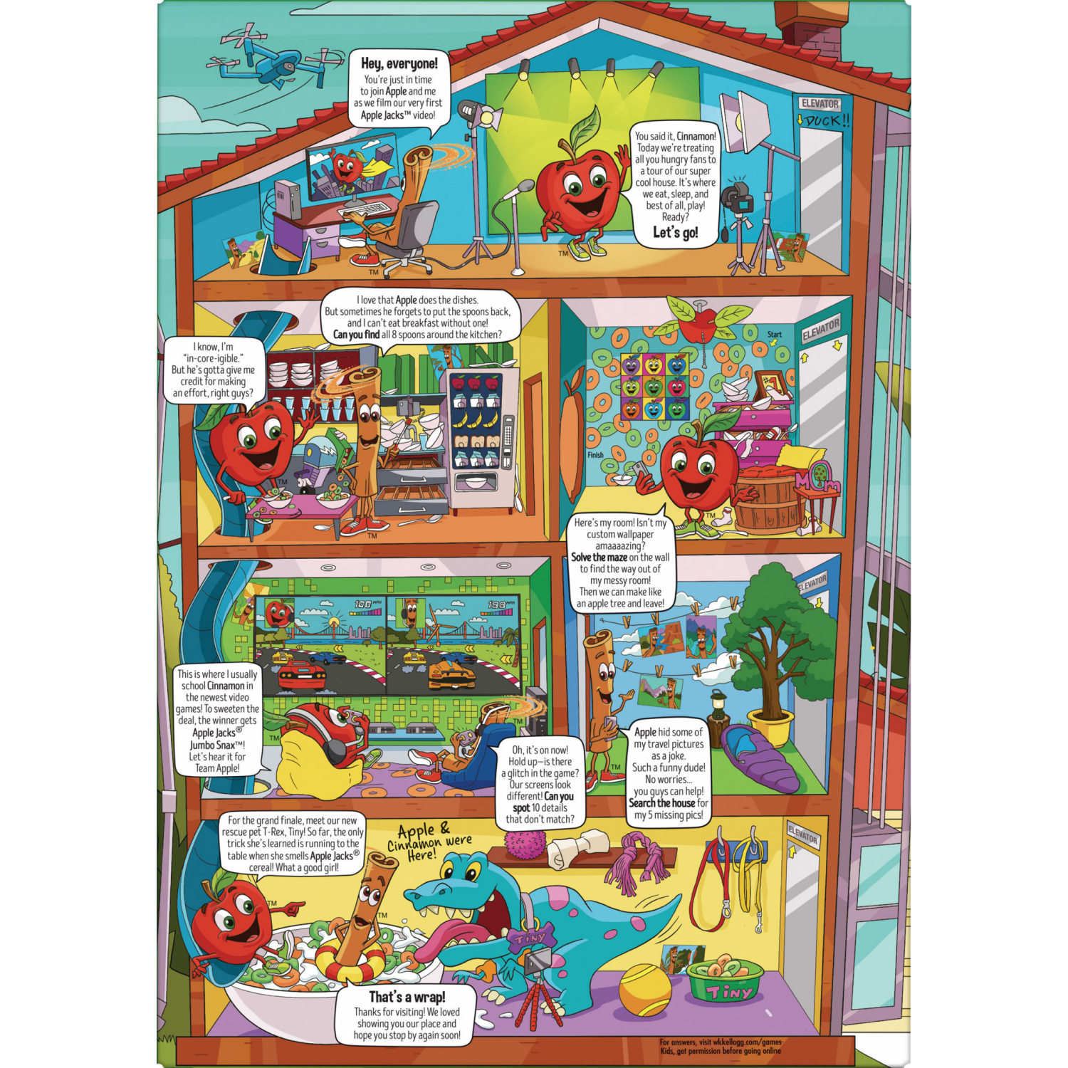 slide 5 of 8, Apple Jacks Kellogg's Apple Jacks Breakfast Cereal Original, 8.9 oz, 8.9 oz