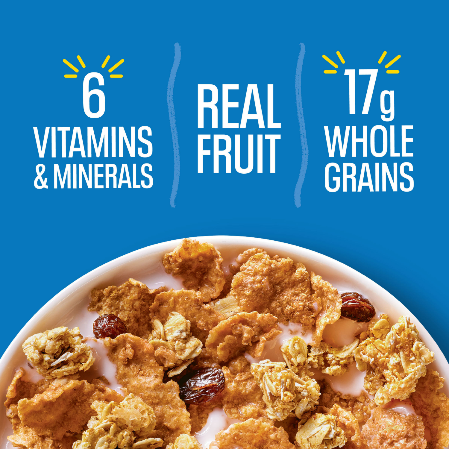 slide 2 of 8, Raisin Bran Crunch Kellogg's Raisin Bran Crunch Breakfast Cereal , Fiber Cereal, 15.4 oz, 15.4 oz