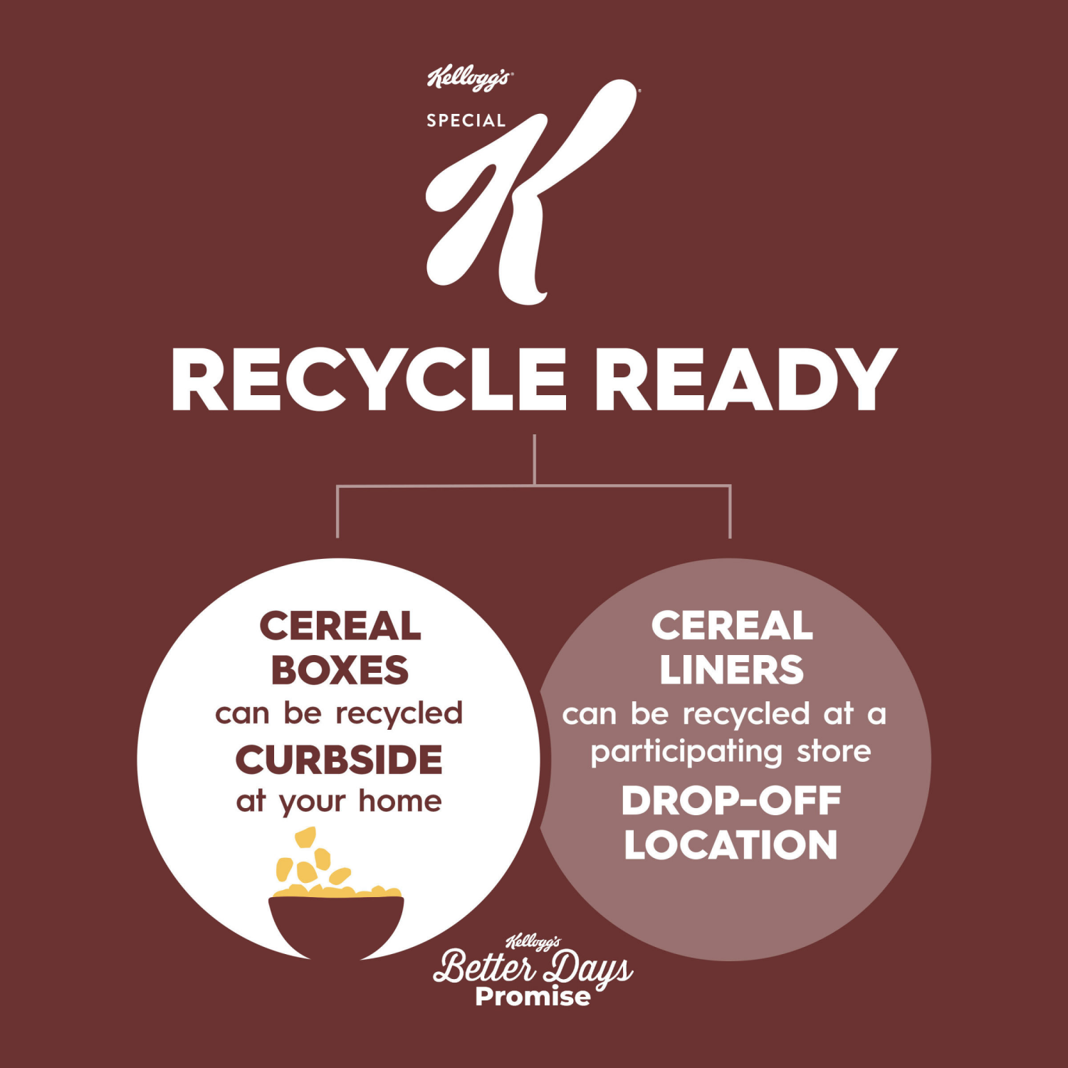 slide 2 of 8, Special K Breakfast Cereal, Fiber Cereal, Family Breakfast, Chocolatey Delight, 12.1oz Box (1 Box), 12.1 oz