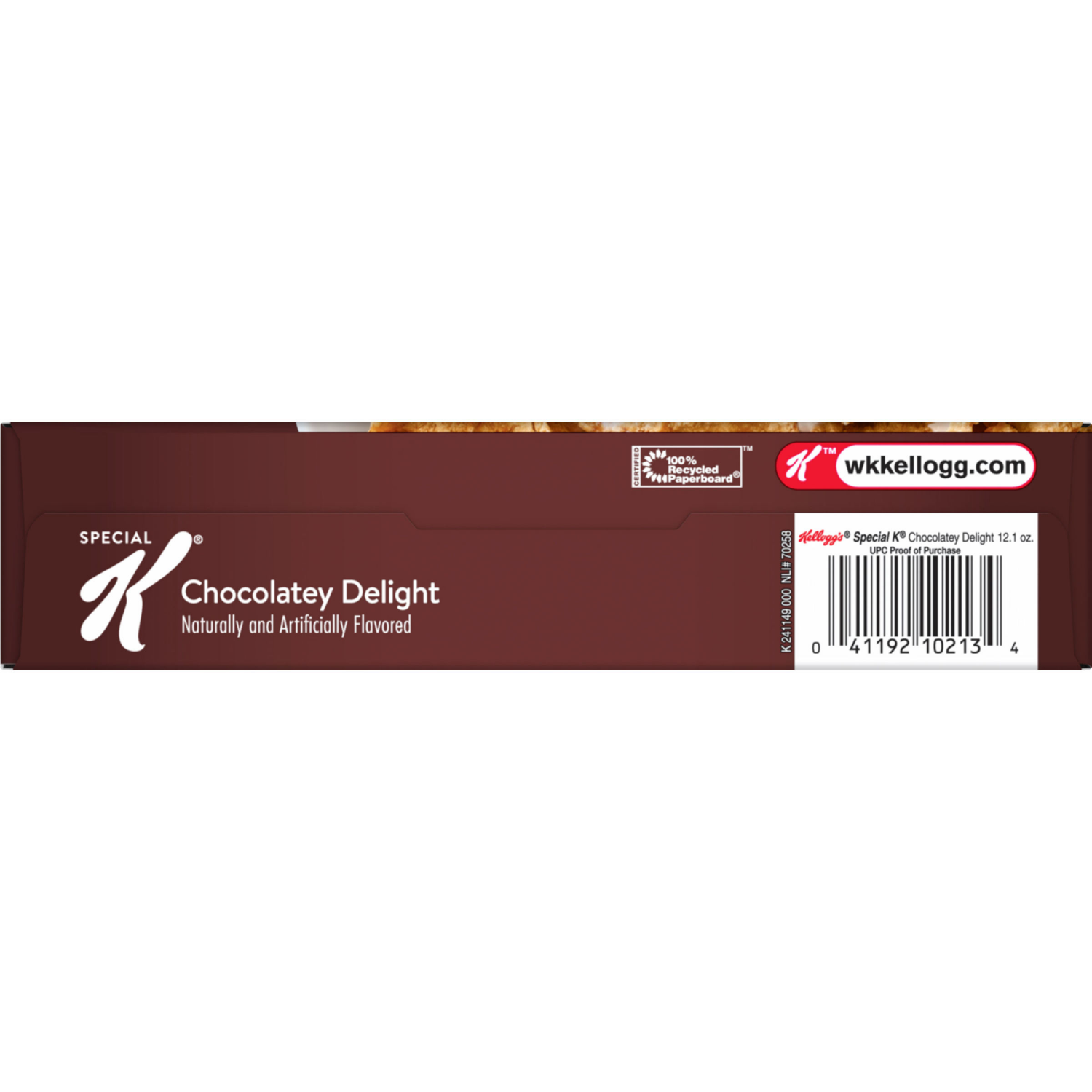 slide 3 of 8, Special K Breakfast Cereal, Fiber Cereal, Family Breakfast, Chocolatey Delight, 12.1oz Box (1 Box), 12.1 oz