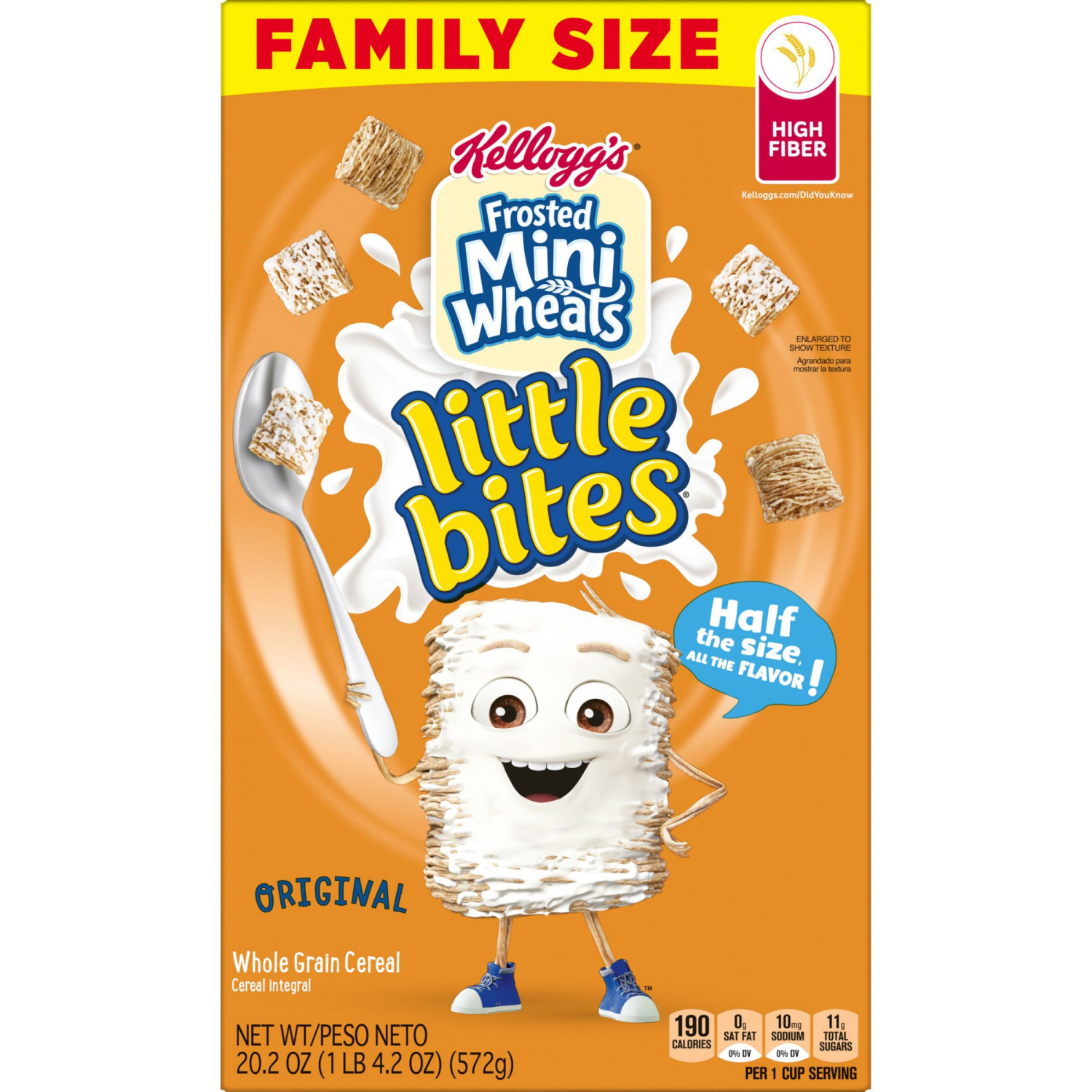 slide 5 of 8, Frosted Mini-Wheats Kellogg's Frosted Mini-Wheats Little Bites Breakfast Cereal Original, 20.2 oz, 20.2 oz