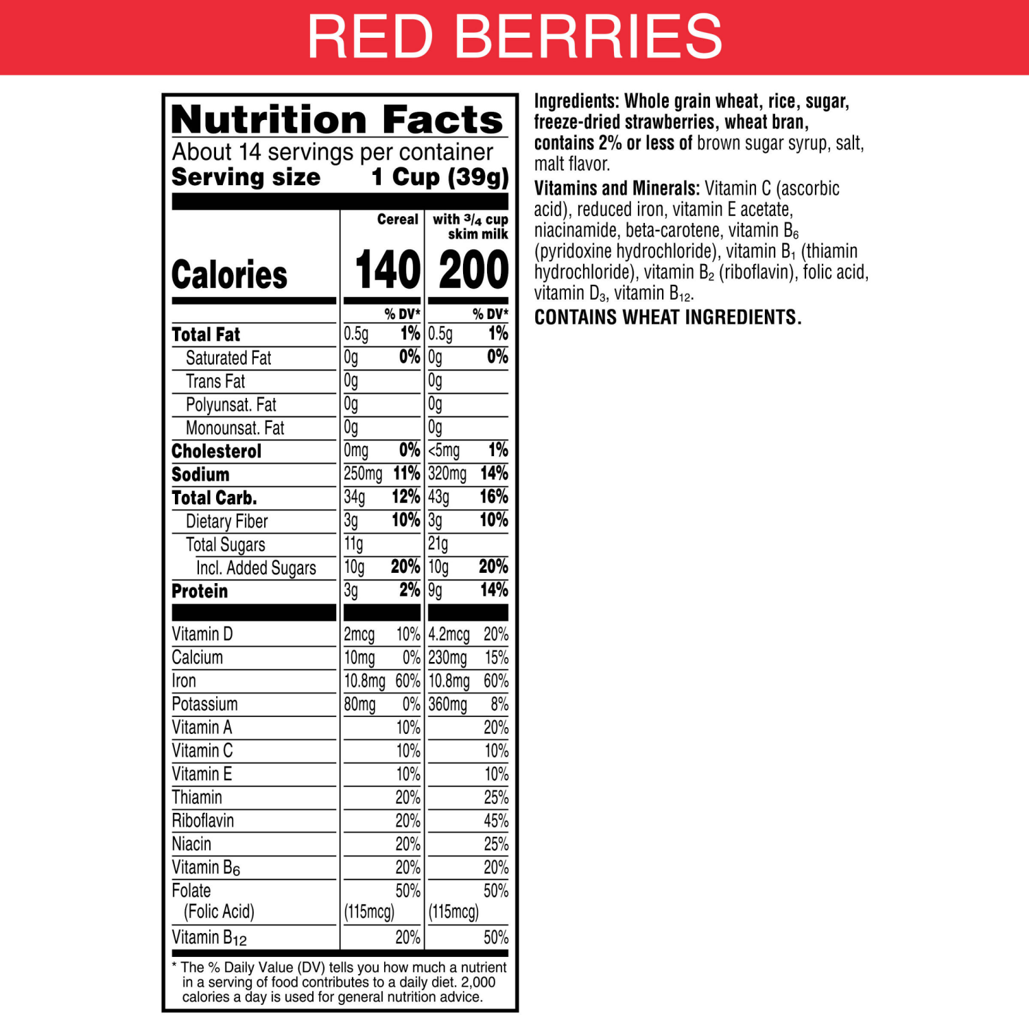 slide 5 of 8, Special K Kellogg's Special K Breakfast Cereal Red Berries, Family Breakfast, 19.2 oz, 19.2 oz