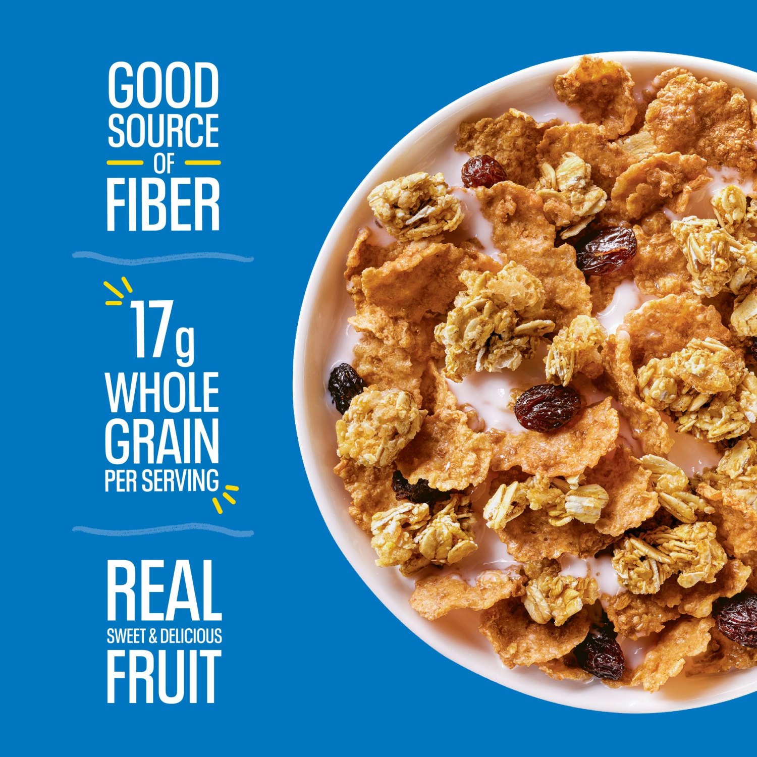 slide 2 of 8, Raisin Bran Crunch Kellogg's Raisin Bran Crunch Breakfast Cereal , Fiber Cereal, 24.5 oz, 24.5 oz