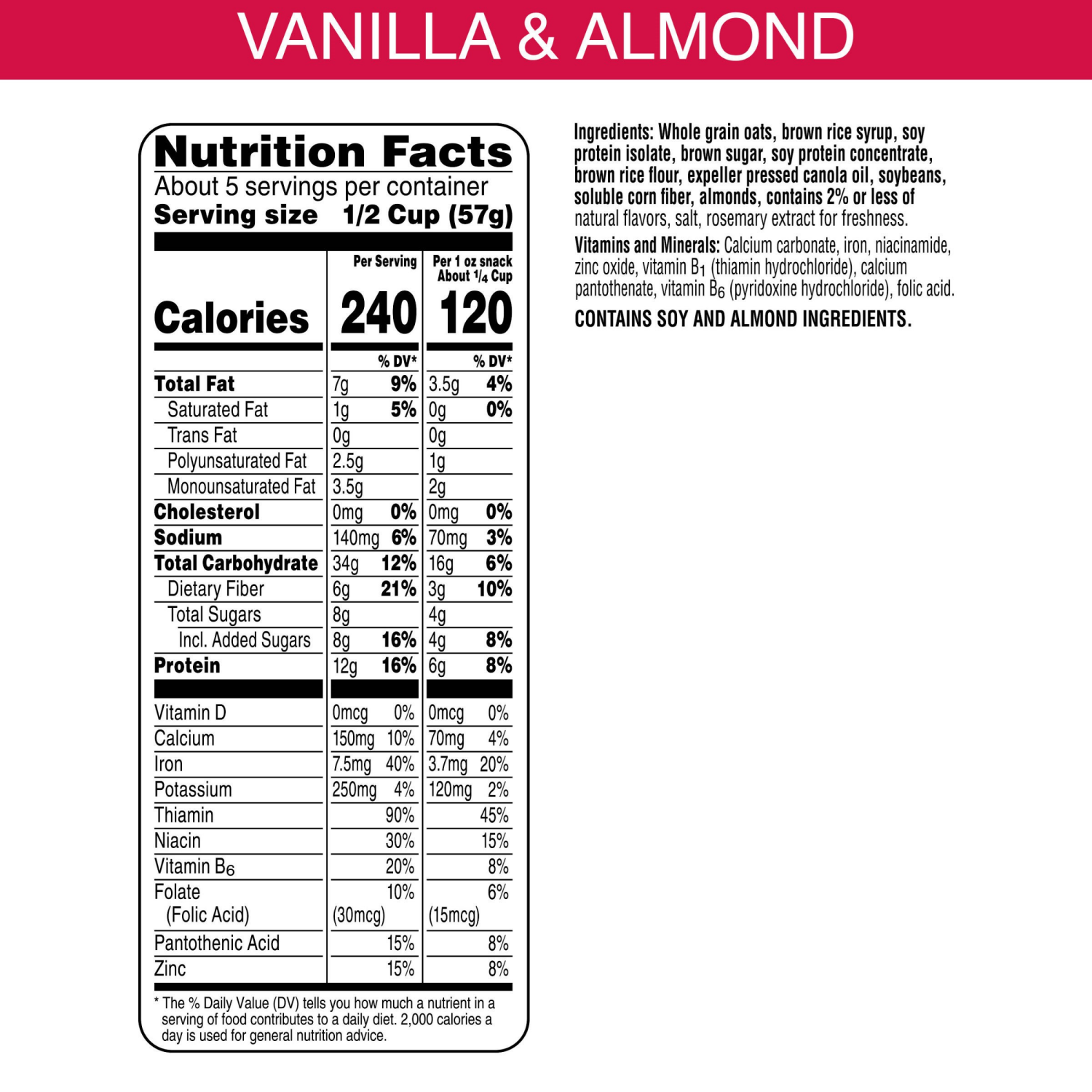 slide 2 of 8, Special K Vanilla Almond Granola - 11oz, 11 oz