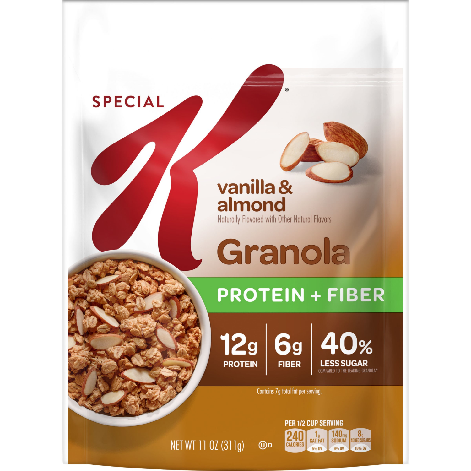 slide 5 of 8, Special K Vanilla Almond Granola - 11oz, 11 oz