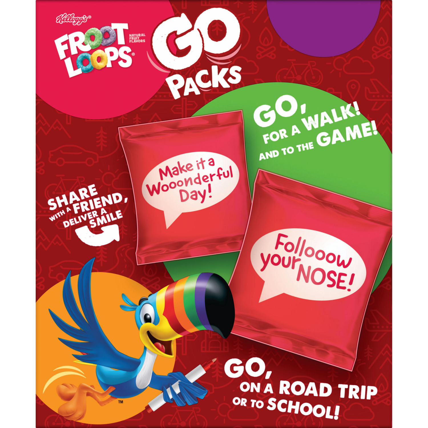 slide 4 of 8, Froot Loops Kellogg's Cereal Snacking Froot Loops 9.5oz, 10 ct