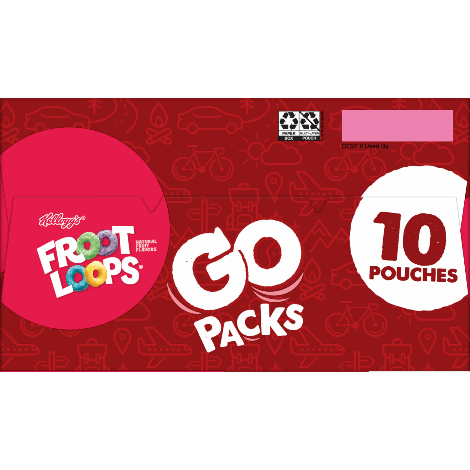slide 5 of 8, Froot Loops Kellogg's Cereal Snacking Froot Loops 9.5oz, 10 ct