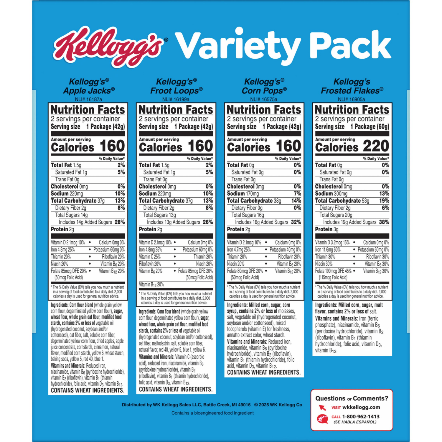 slide 2 of 8, KELLOGGS Klg Cup Variety Pack 13.2 Oz, 13.2 oz