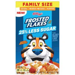 Kellogg's 25% Less Sugar Frosted Flakes Cereal - Family Size