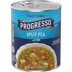 Progresso Split Pea With Ham Soup, Traditional Canned Soup, Gluten Free, 19 oz