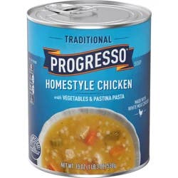 Progresso Traditional, Chicken with Vegetables & Pastina Pasta Canned Soup, 19 oz.