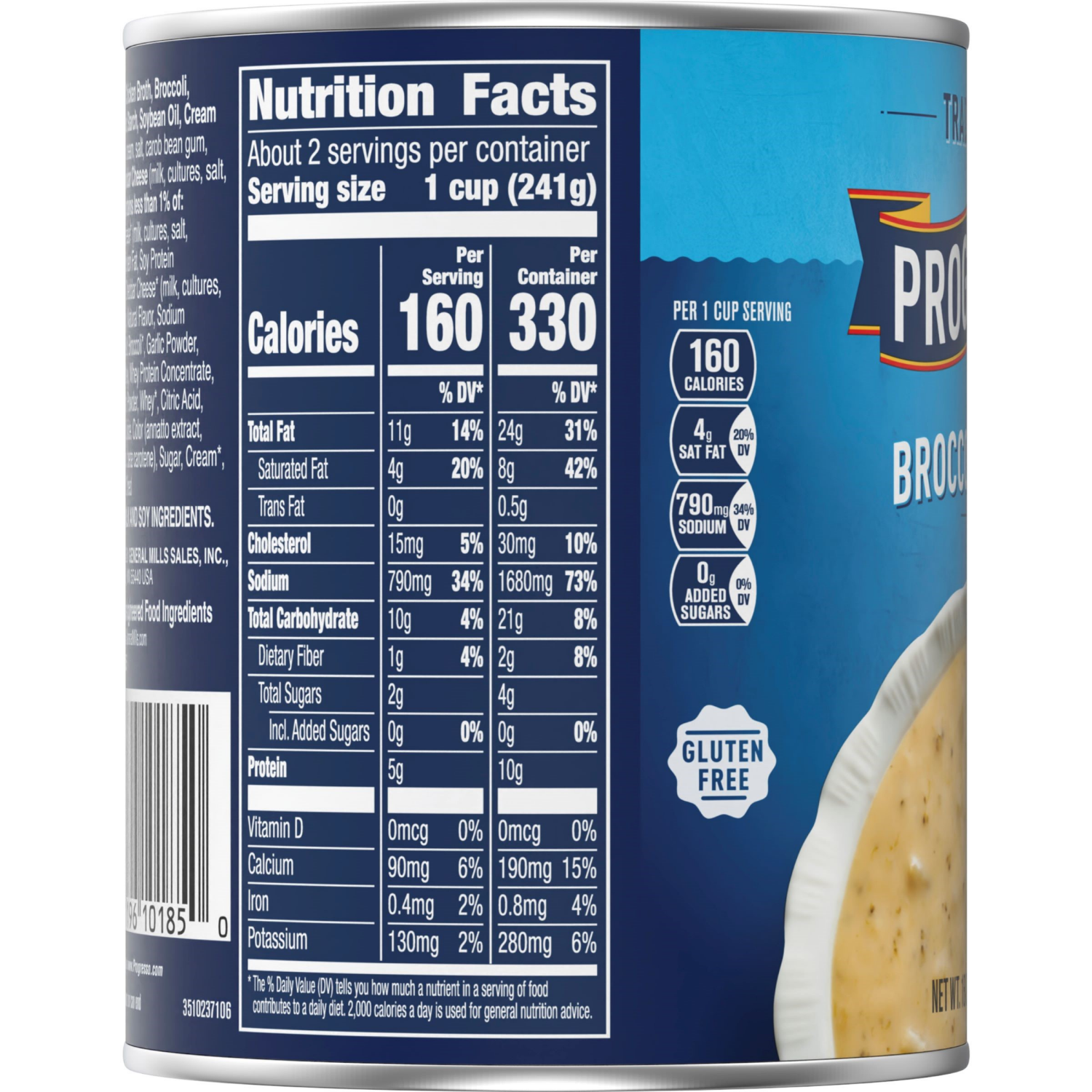 slide 3 of 4, Progresso Traditional, Broccoli Cheese Canned Soup, Gluten Free, 18 oz., 18 oz