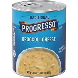 Progresso Traditional, Broccoli Cheese Canned Soup, Gluten Free, 18 oz.