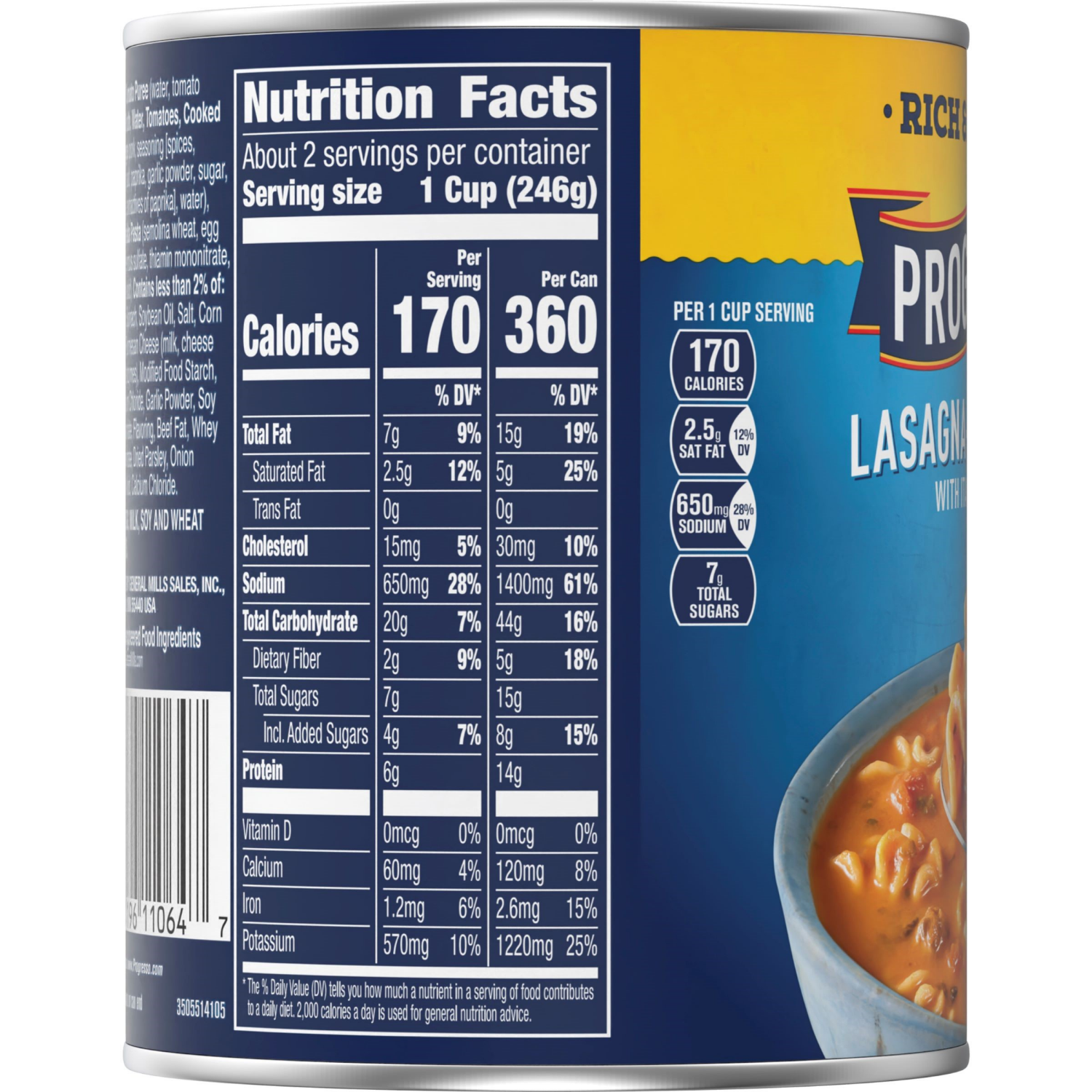 slide 3 of 4, Progresso Rich & Hearty, Lasagna-Style Soup With Italian Sausage, Canned Soup, 18.5 oz., 18.5 oz