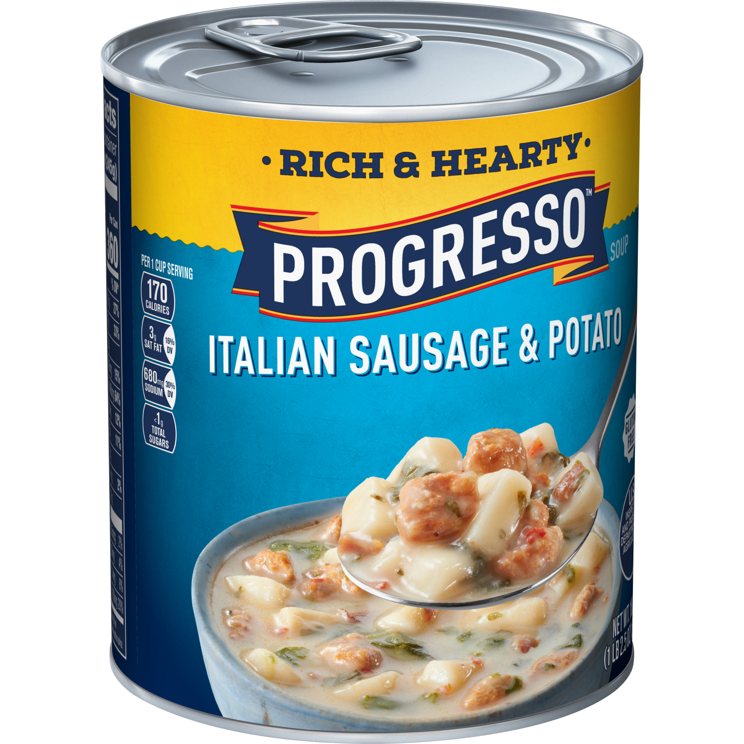 slide 5 of 6, Progresso Rich and Hearty, Italian Sausage and Potato Canned Soup, Gluten Free, 18.5 oz, 18.50 oz