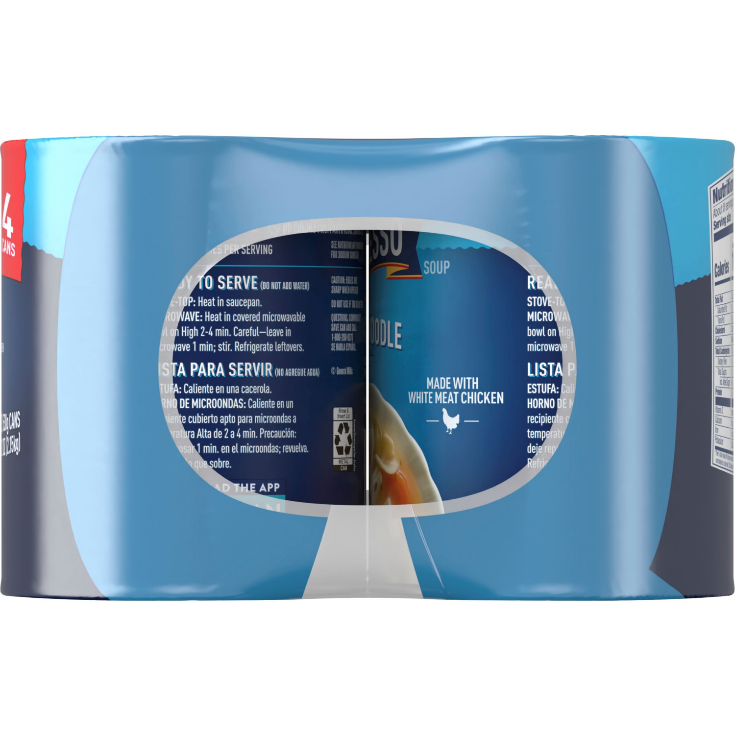 slide 4 of 6, Progresso Traditional, Chicken Noodle Soup, Ready To Serve, 19 oz., 4 Pack, 4 ct; 19 oz