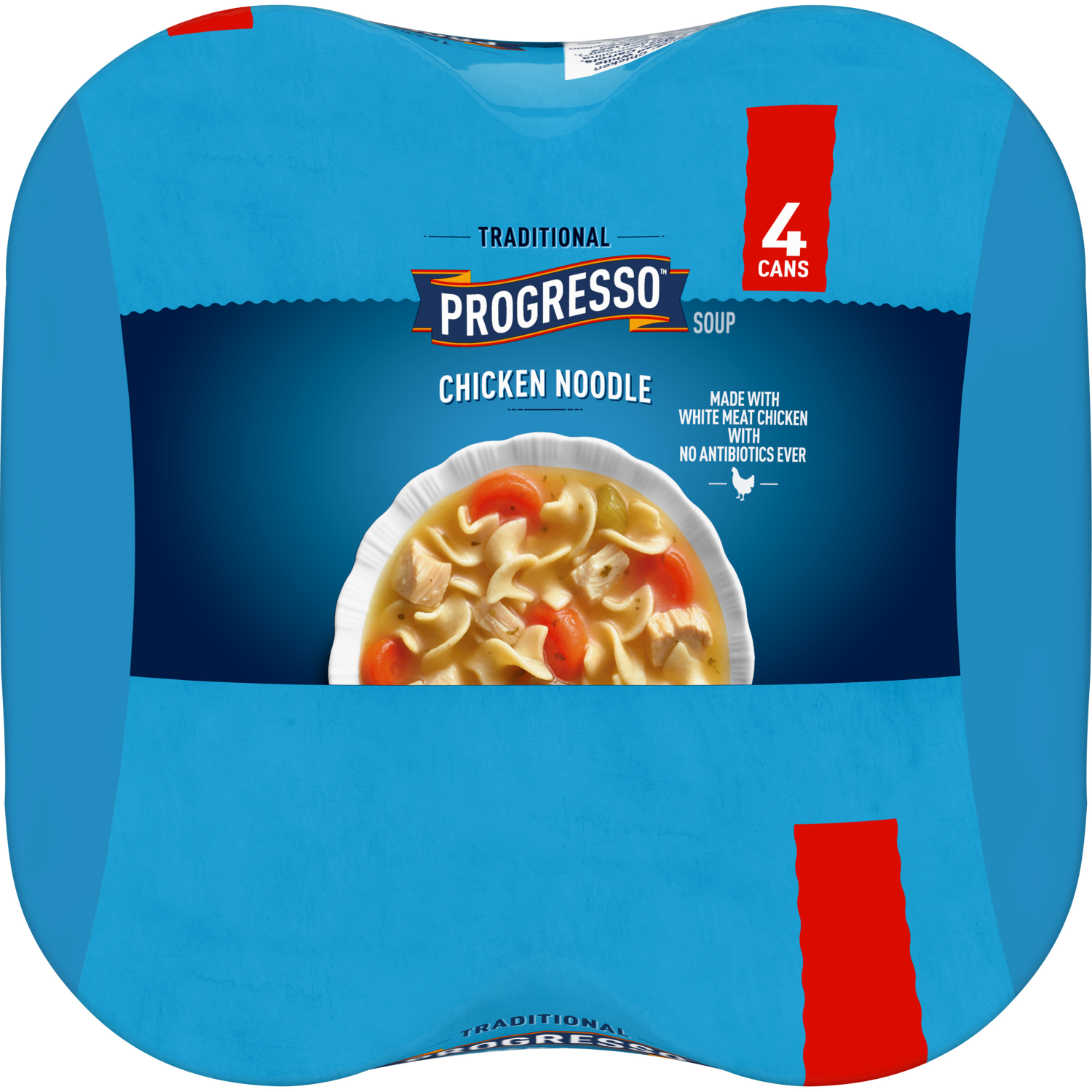 slide 6 of 6, Progresso Traditional, Chicken Noodle Soup, Ready To Serve, 19 oz., 4 Pack, 4 ct; 19 oz