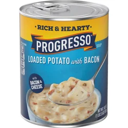 Progresso Loaded Potato with Bacon and Cheese Soup, Rich and Hearty Canned Soup, 18.5 oz