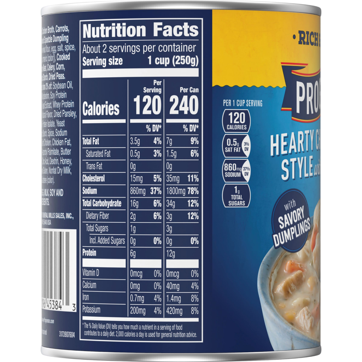 slide 3 of 4, Progresso Hearty Chicken Pot Pie Style with Dumplings Soup, Rich and Hearty Canned Soup, 18.5 oz, 18.5 oz